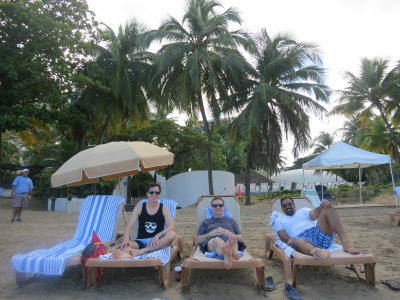 Enjoying the beach