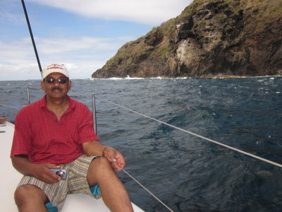 Uncle Carl looking at Bequia