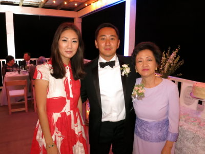 Danny with his mom and sis