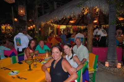 Dining at Edith's with our new friends