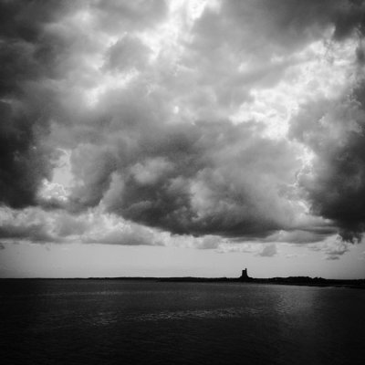 Gros temps sur la baie
