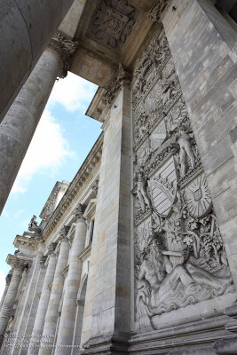 The wall of Reichstag