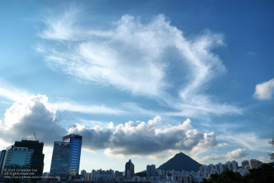 Fine weather cirrus and cumulus