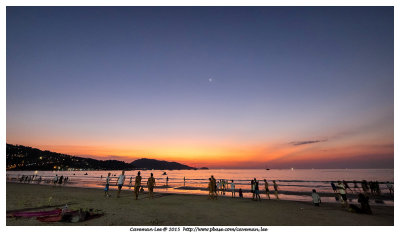 Sunset in Pantong Beach