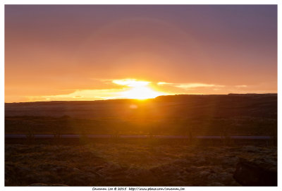 Sunset in Selfoss