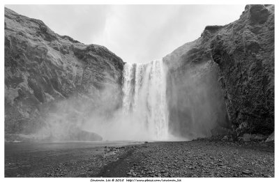 Skogafoss B&W