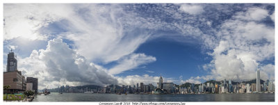 Assorted clouds over the Victoria Harbour