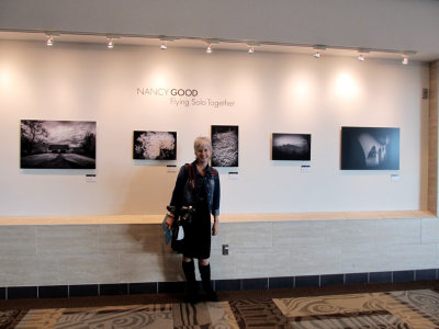 Nancy and her Exhibit on Concourse C