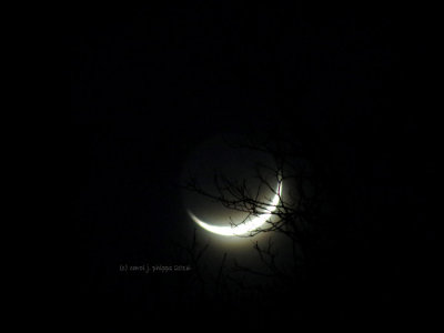Tonights Moon Just after Sunset