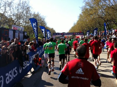 La llegada (Media Maratón de Madrid)