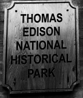 B&W Thomas Edison Historical Site NJ