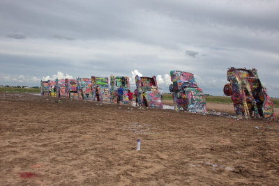 Cadillac Ranch HDRRX10(Blended from unprocessed Raw files then processed in PhotoShop)