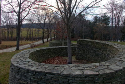 Curved Rock Wall