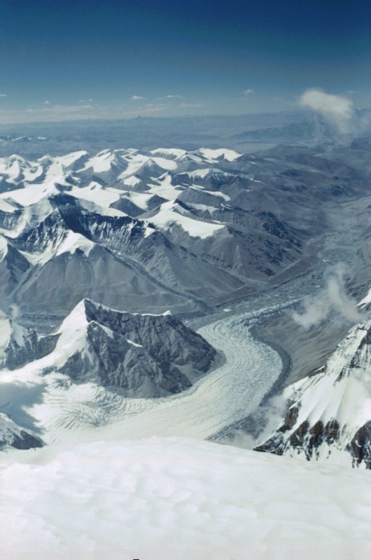View from Everest to the North