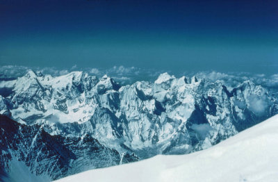 View to the 6000m range in the south