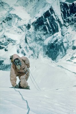 The last meters towards the Everest summit