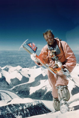 Ernst Schmied on the Everest Summit