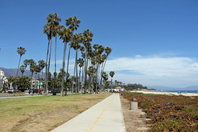 Santa Barbara beach, bike route