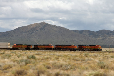 Frighttrain along the historic route 66