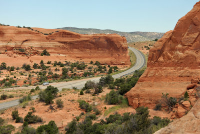 US 191 from Wilson Arch
