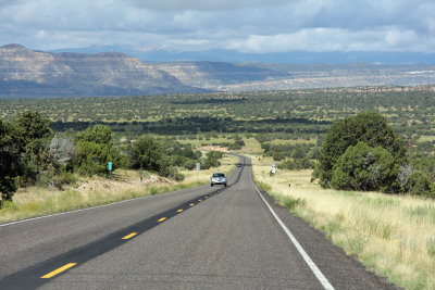 Utah State Route 12 (13) - Escalante ahead