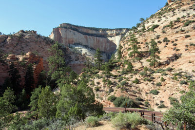 Zion N.P. (1) - View to the cliffs