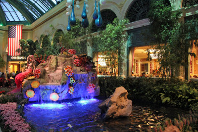 In the hall of the Bellagio