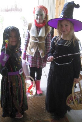 Three Little Witches visited us on Palm Sunday