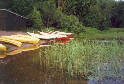 Canoes and boats, Karjalohja, Finland