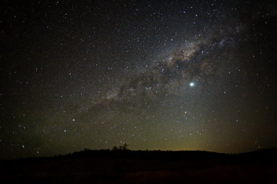 The Milky Way 3 and planet Venus
