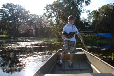 sam and will go bass fishing