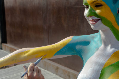 Body painting by Andy Golub, Chelsea, June 20, 2013