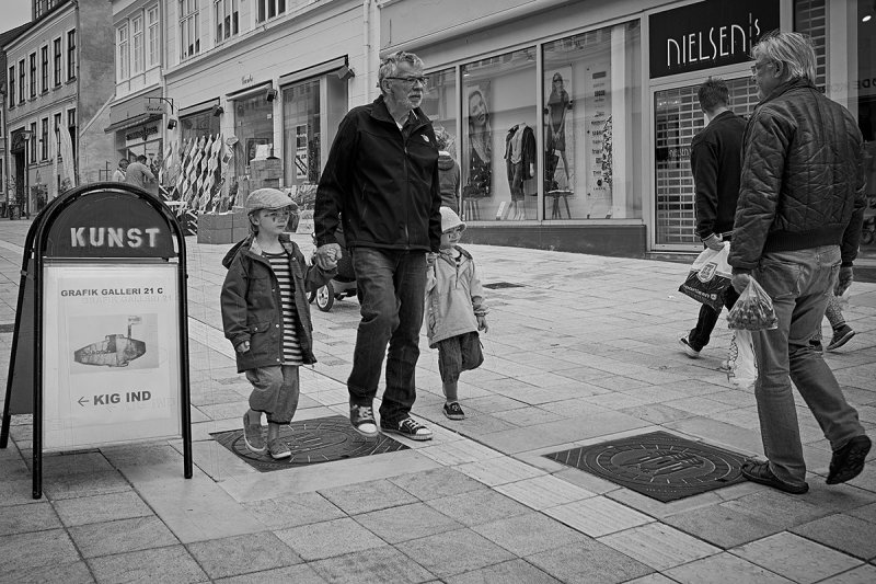 Walking with grandpa