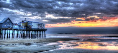 Old Orchard Beach Pier at Sunrise