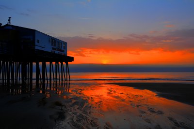Old Orchard Beach Pier at Sunrise
