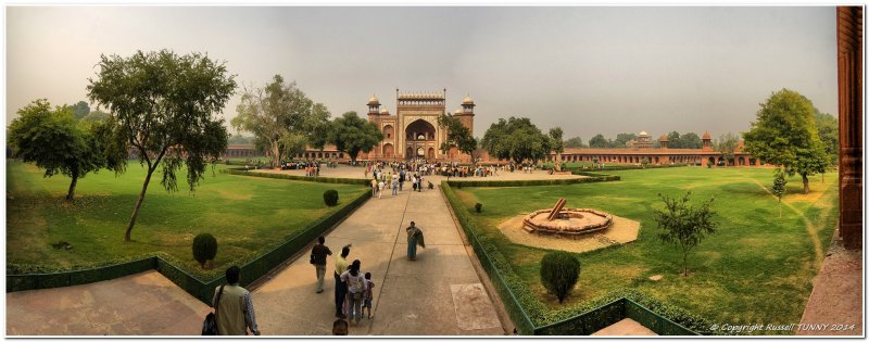 Taj Mahal Entrance Panorama