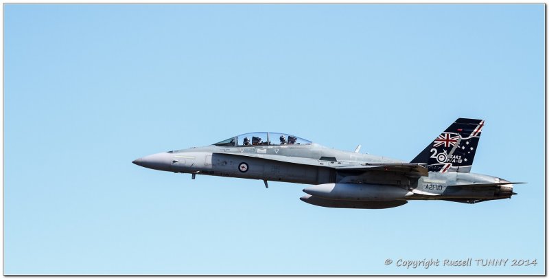 Arrival of F/A-18 Hornets from RAAF Base Williamtown