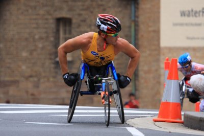 Kurt Fernleigh at Australia Day 2009 Wheelchair race