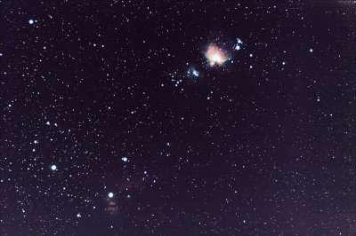 Orions Sword and Horsehead in Orion, 03 October 2013