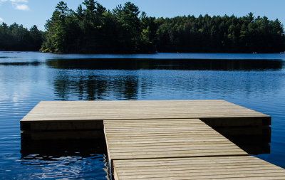 View from the new dock