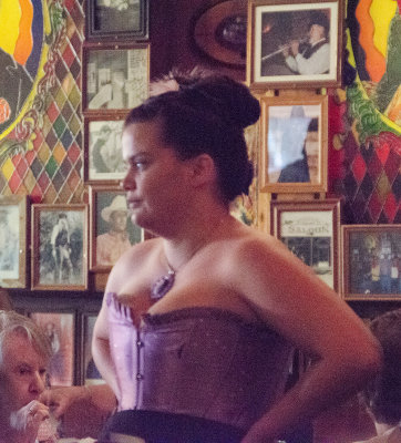 Waitress at Big Nose Kate's saloon