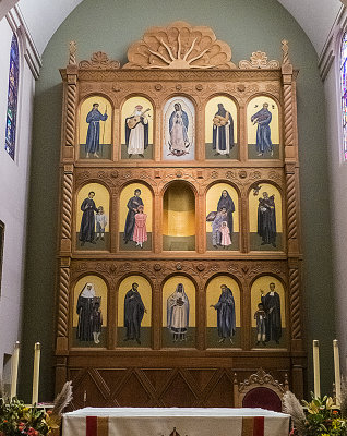 Above the altar, Cathedral of Saint Francis of Assisi