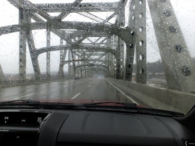 Crossing the Ohio (taken by my wife)