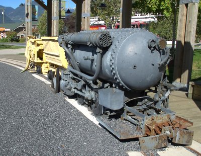 Compressed air engine, Britannia Copper Mine