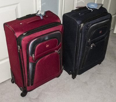 New suitcases ready for packing