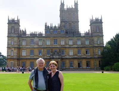 Us at Highclere Castle (Downton Abbey)