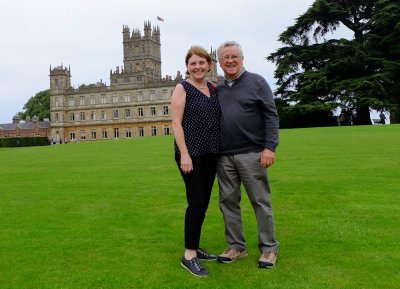 Us at Highclere Castle (Downton Abbey)