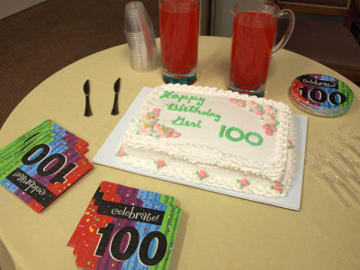  Geri Newman's 100th birthday 