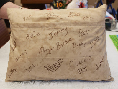 Everyone signed pillow