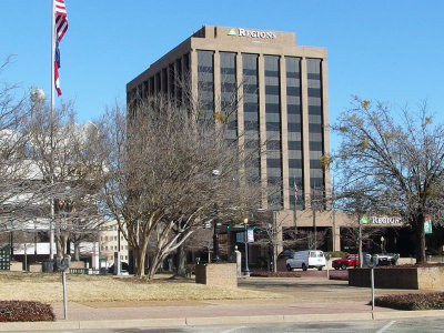Downtown bank and office building